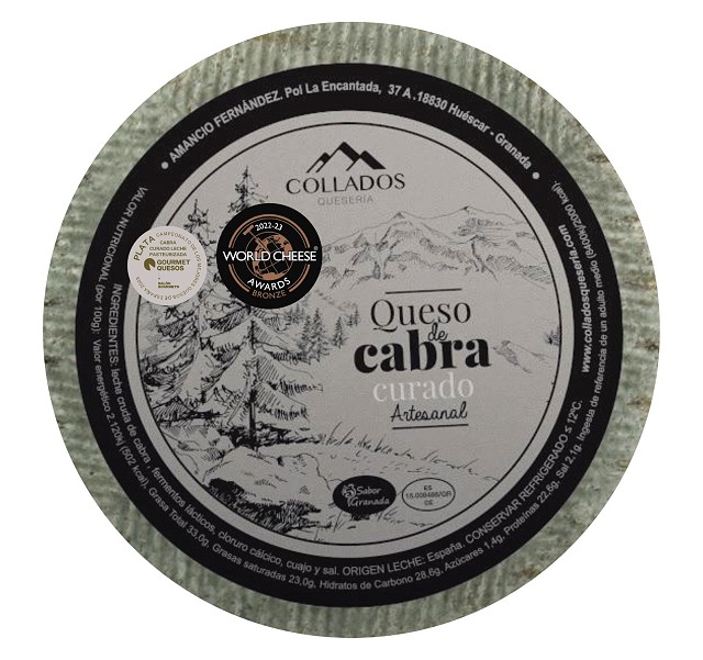 Queso cabra curado collado